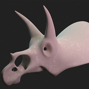 triceratops skull 3D
