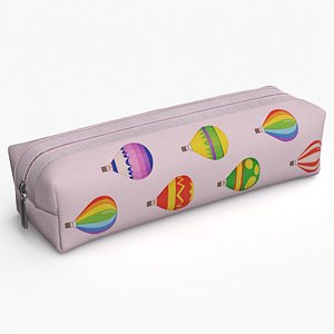 Balloon Pattern Pencil Case Closed