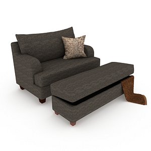 3d sofa classic italian model
