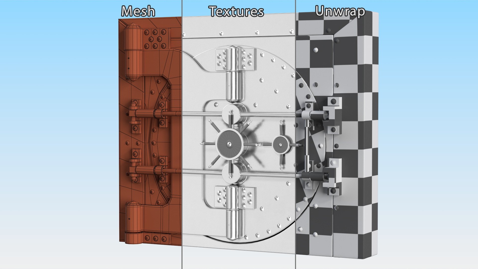 3D Steel Bank Vault Door https://p.turbosquid.com/ts-thumb/rj/MpBUOh/zB/steelbankvaultdoorvray3dmodel018/jpg/1689340408/1920x1080/fit_q87/aedb5783a86885c3d765007293548e3410ce9aa6/steelbankvaultdoorvray3dmodel018.jpg