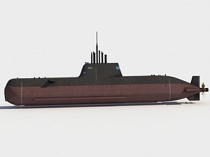 3D HS Pipinos S121  Type 214 submarine