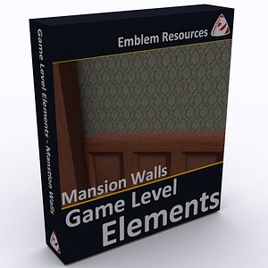 Game Level Elements - Mansion Walls