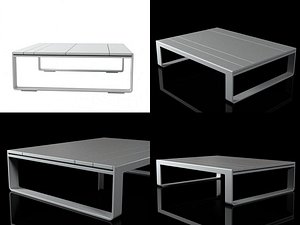 flat tables 3D model