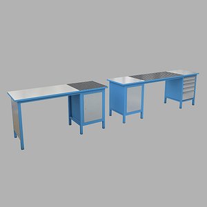 Table industrial 3D model