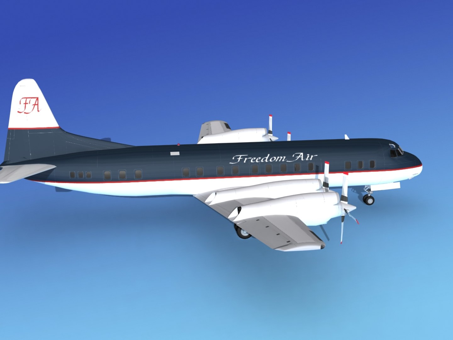 Propellers Electra Lockheed 3d Model