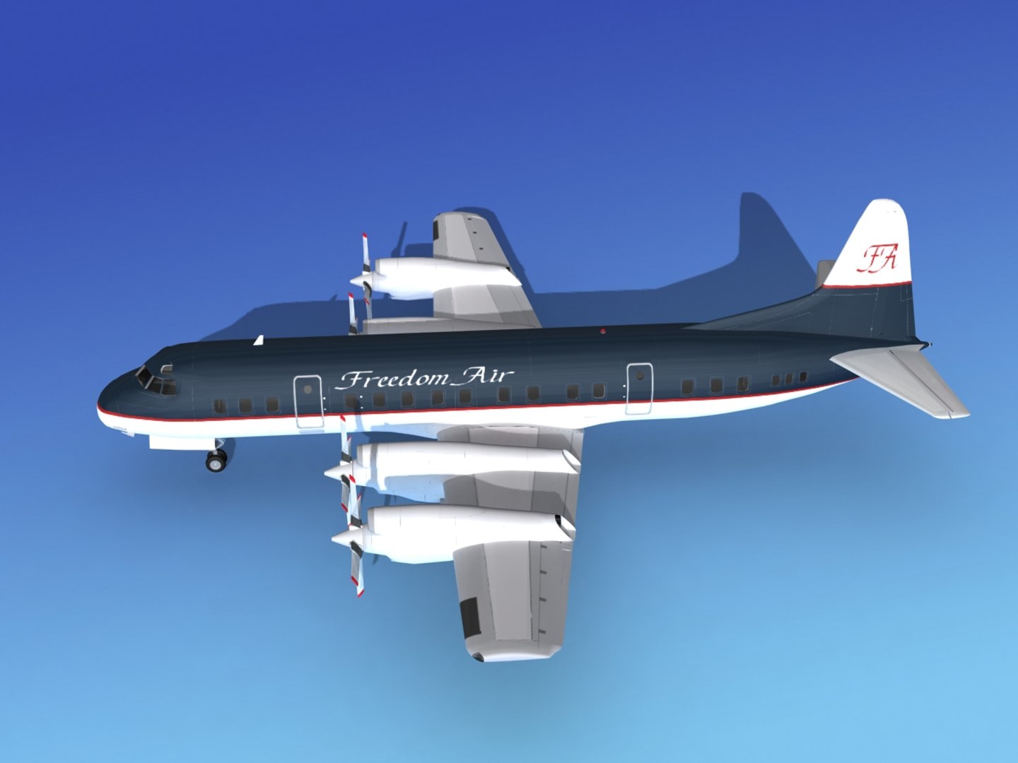 Propellers Electra Lockheed 3d Model