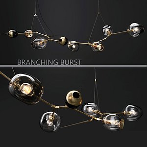 Branching burst 6 lamps by Lindsey Adelman DARK/GOLD