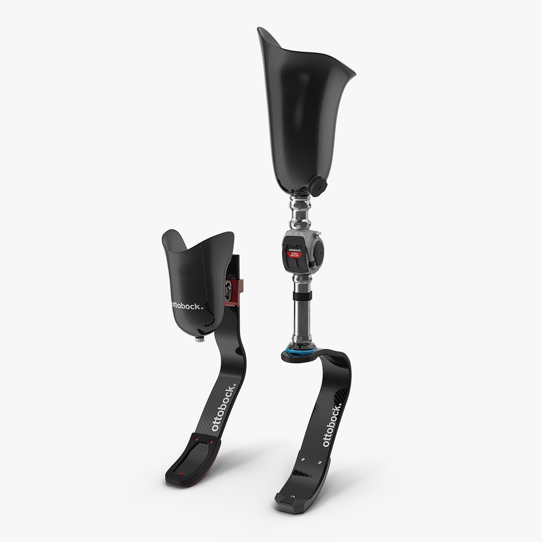 Knee fitness prosthetics set 3D model - TurboSquid 1301011