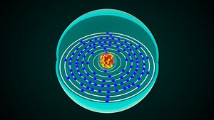 Rutherfordium Chemical Element model