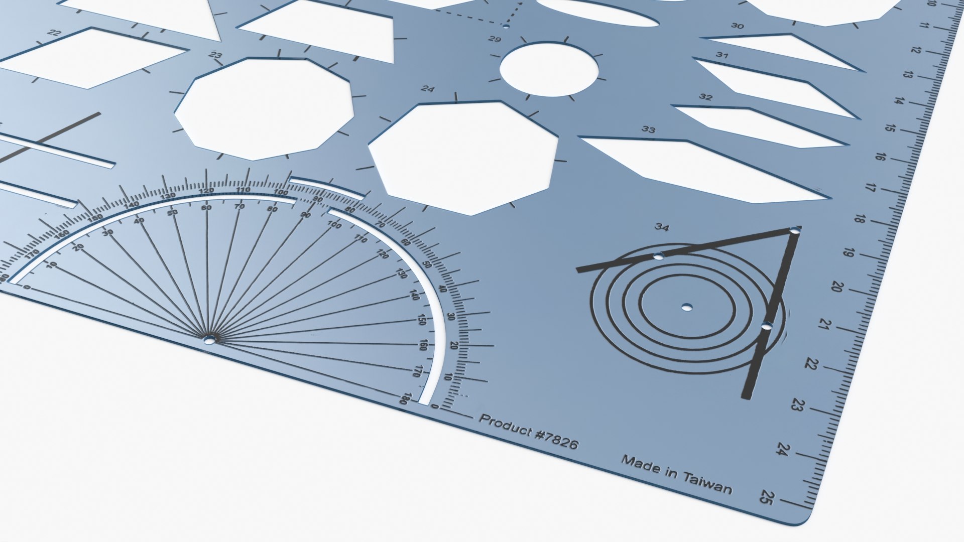 Geometric Shapes Ruler 3D Model - TurboSquid 2423108