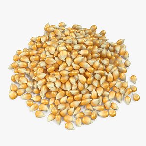 corn seeds pile 3D model