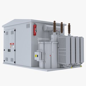 Electrical Transformer Substation 3D
