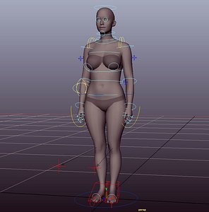 Woman Maya Rig
