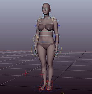 Woman Maya Rig