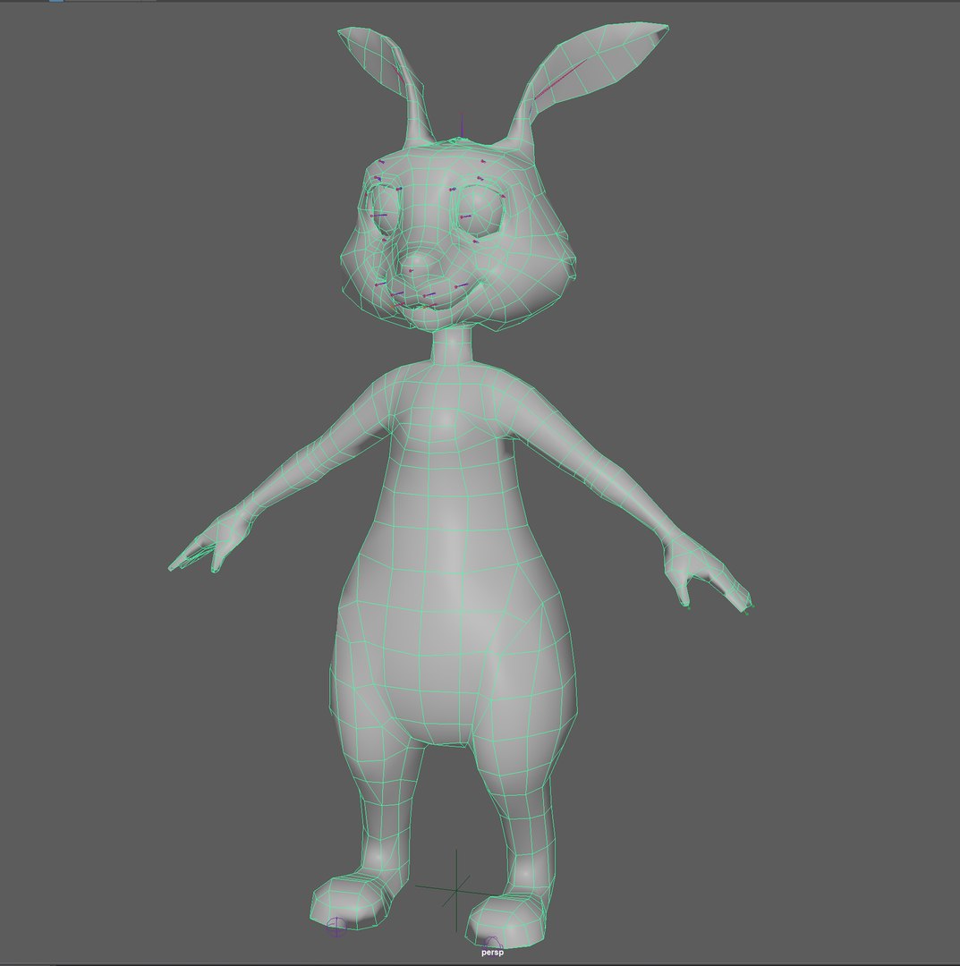 Cartoon Rabbit 3d Model Turbosquid 2071960