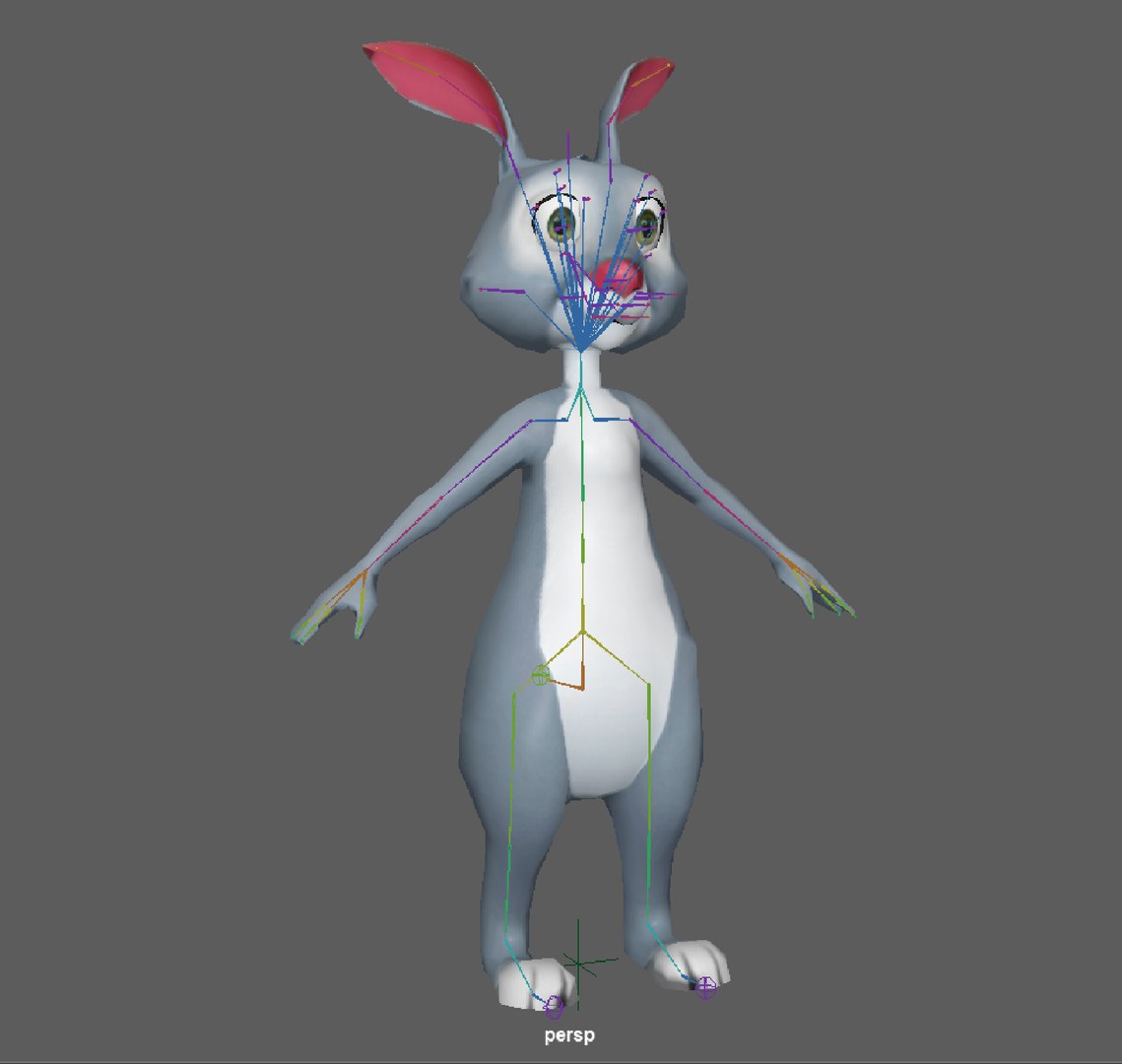 Cartoon Rabbit 3d Model Turbosquid 2071960