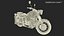 Motorcycle Ural M70 Black Rigged for Maya