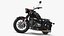 Motorcycle Ural M70 Black Rigged for Maya