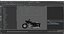 Motorcycle Ural M70 Black Rigged for Maya
