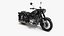 Motorcycle Ural M70 Black Rigged for Maya
