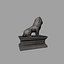 3d model lion statue