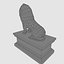 3d model lion statue
