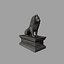 3d model lion statue