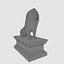 3d model lion statue