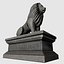 3d model lion statue