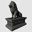 3d model lion statue