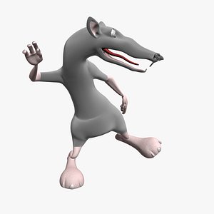Stylized Mouse Rigged 3D Dance Character 3D model