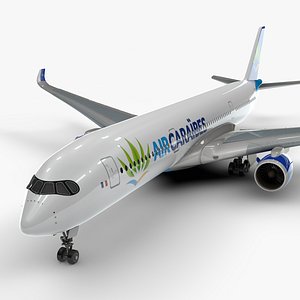 3D model a350-900 air caraibes l1143