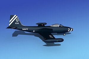 max cockpit f2h banshee jet fighter