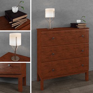 ikea chest drawers 3D