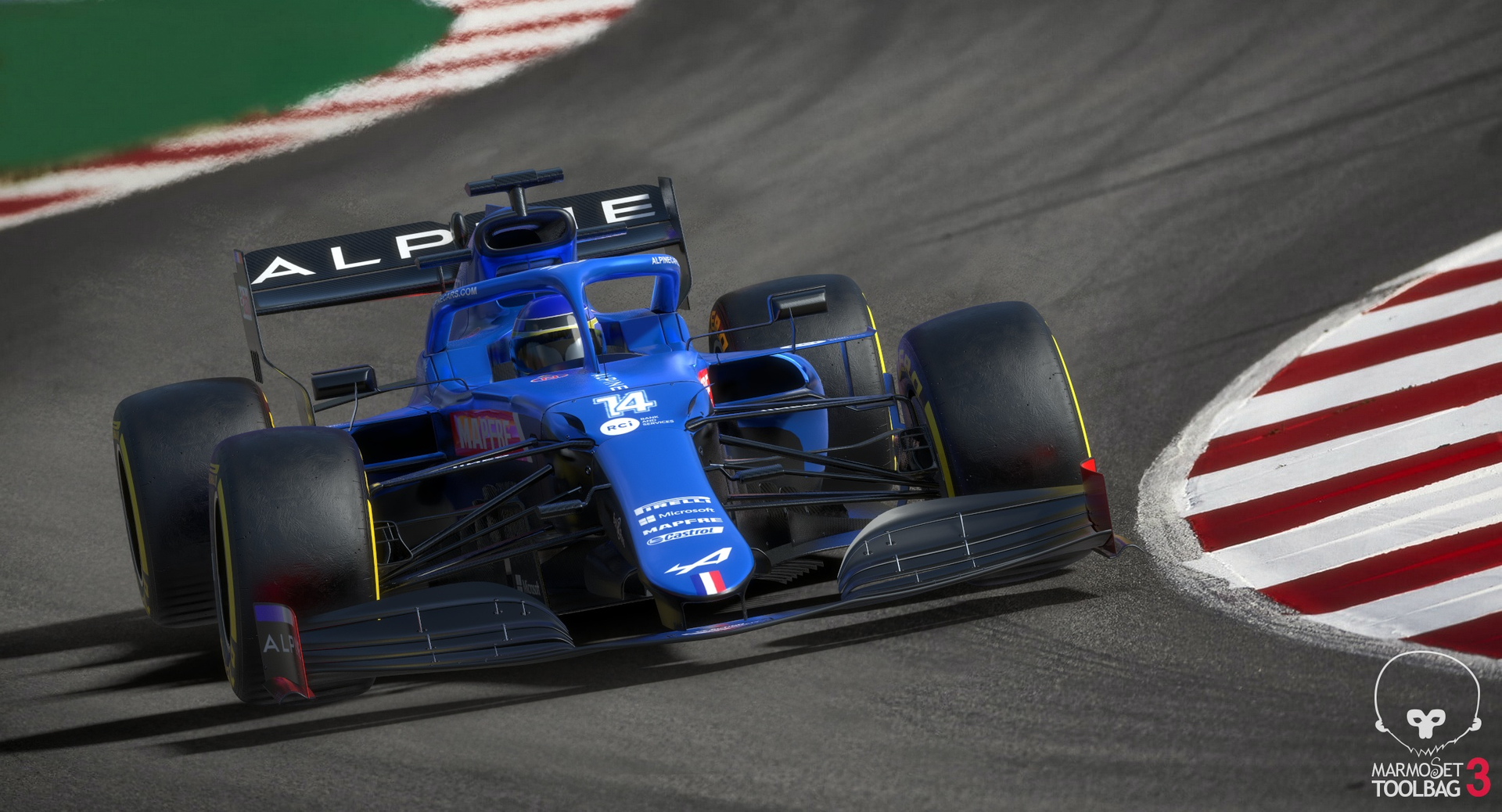 Alpine a521 f1 2021 model TurboSquid 1705875