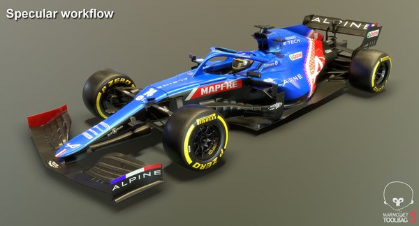 Alpine a521 f1 2021 model - TurboSquid 1705875