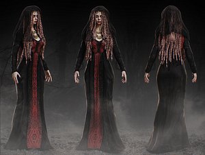 3D Vampire Girl model