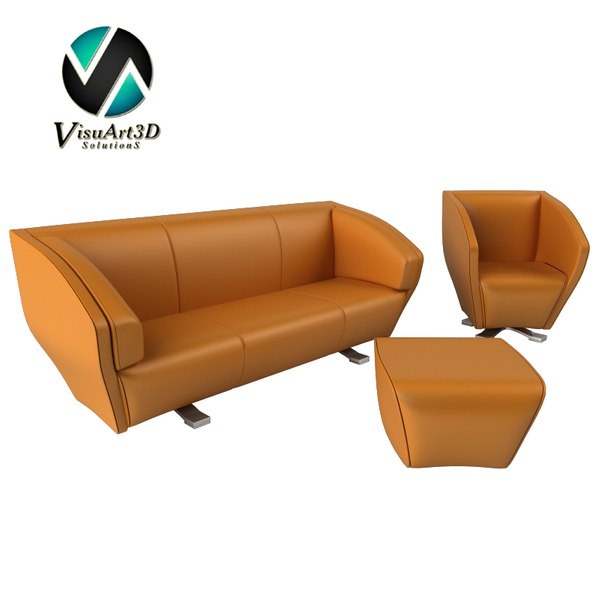 3d model modern couch