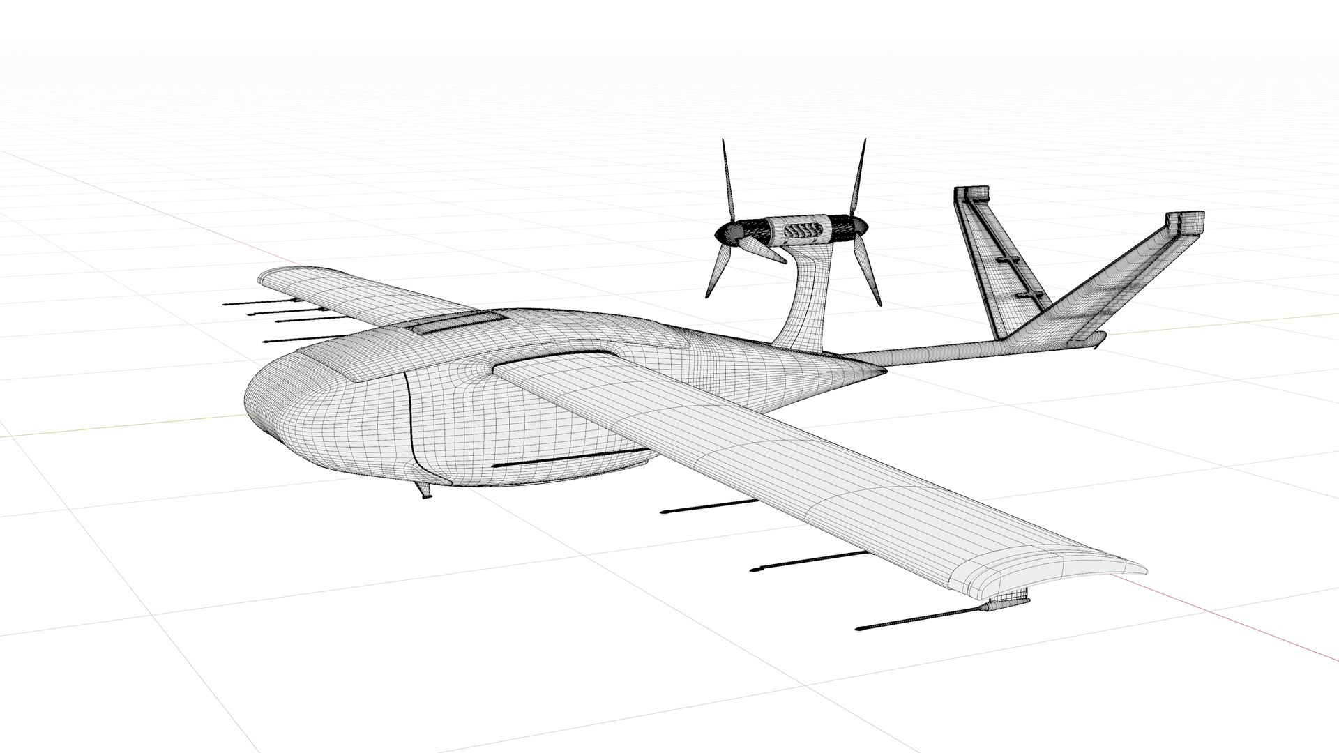 Zipline P1 Medical Delivery Drone 3D Model - TurboSquid 2438129