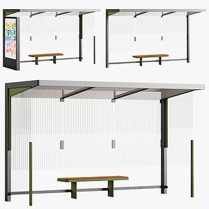 Bus Shelter Nubo 3D