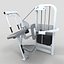 gym equipment set weight 3d model