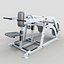 gym equipment set weight 3d model