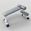 gym equipment set weight 3d model