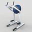 gym equipment set weight 3d model
