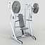 gym equipment set weight 3d model