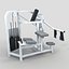 gym equipment set weight 3d model