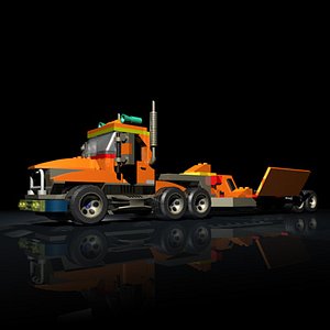 lego truck 3d model
