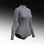 turtleneck bodysuit - model