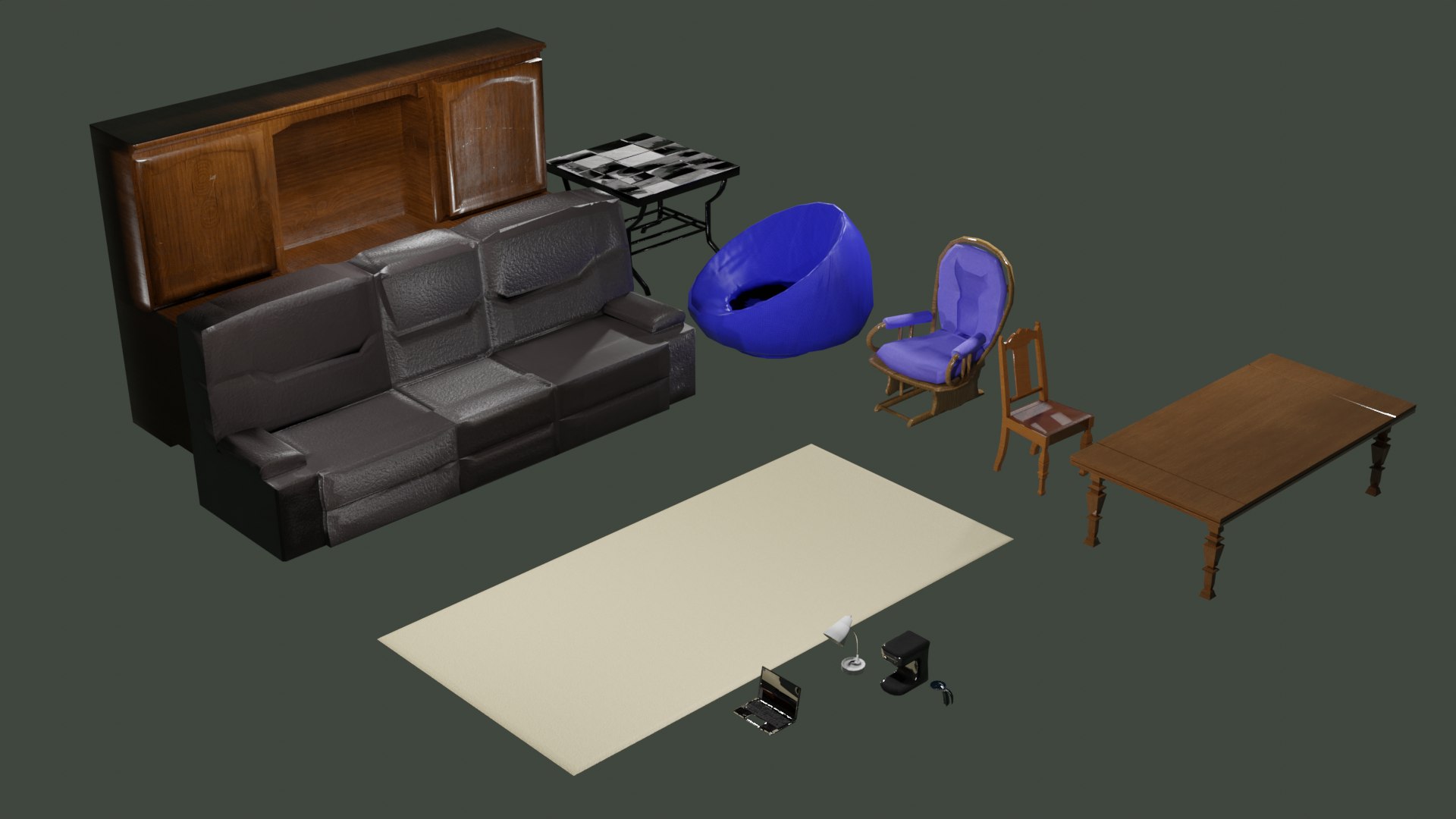 3D Furniture Set Pack - TurboSquid 2221168