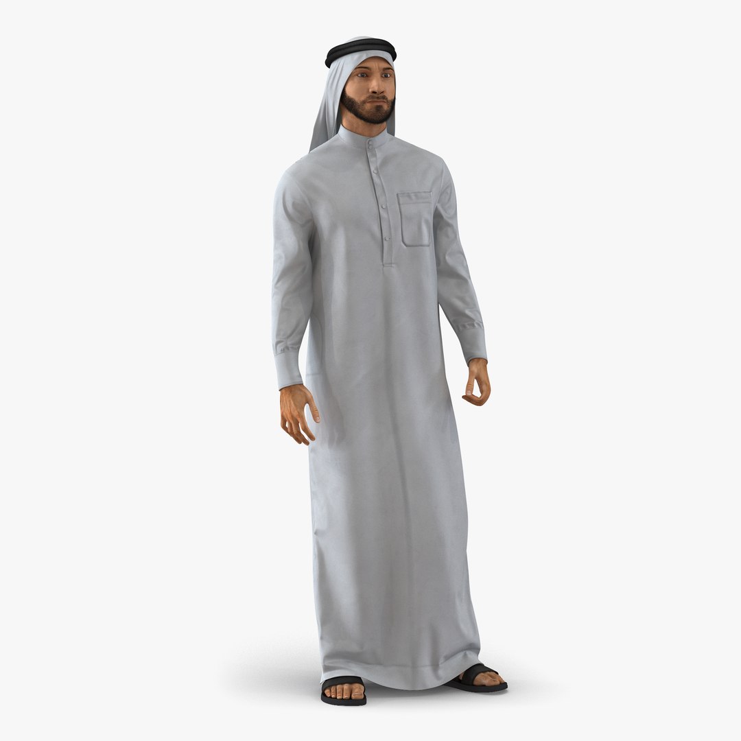 Arab Man Rigged 3D model preview